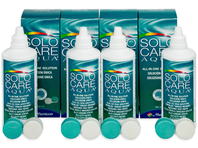 Soluzione SoloCare Aqua 4 x 360 ml