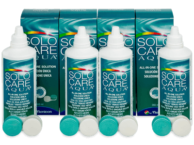 Soluzione SoloCare Aqua 4 x 360 ml - Economy 4-pack - solution