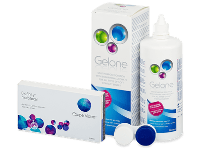 Biofinity Multifocal (3 čočky) + soluzione Gelone 360 ml