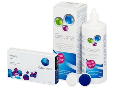 Biofinity Toric (3 čočky) + soluzione Gelone 360 ml