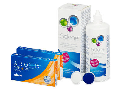 Air Optix Night and Day Aqua (2x3 lenti) + soluzione Gelone 360 ml