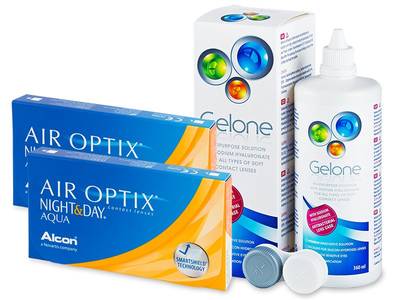 Air Optix Night and Day Aqua (2x3 lenti) + soluzione Gelone 360 ml - Previous design