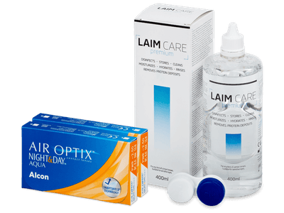 Air Optix Night and Day Aqua (2x3 lenti) + soluzioni Laim-Care 400ml