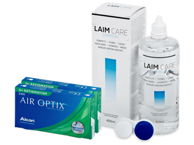 Air Optix for Astigmatism (2x 3 lenti) + soluzione Laim Care 400 ml