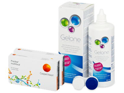 Proclear Multifocal (2x3 lenti) + soluzione Gelone 360 ml