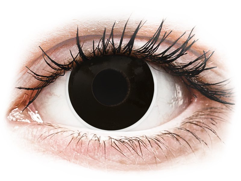 ColourVUE Crazy Lens - BlackOut - non correttive (2 lenti) - Coloured contact lenses