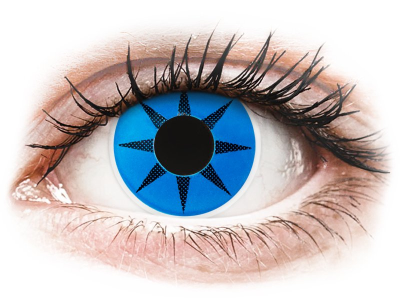 ColourVUE Crazy Lens - Blue Star - non correttive (2 lenti) - Coloured contact lenses