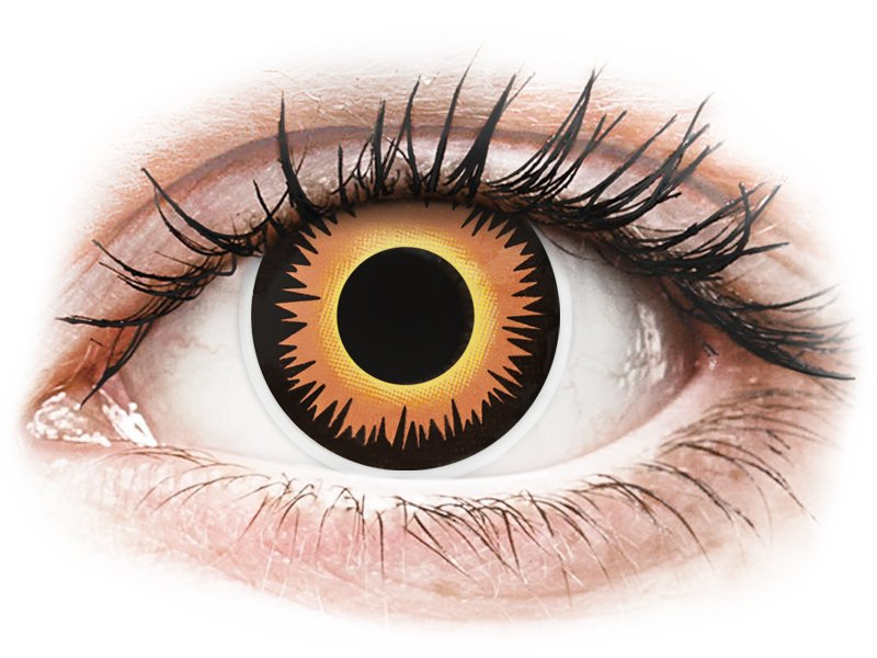 ColourVUE Crazy Lens - Orange Werewolf - non correttive (2 lenti) - Coloured contact lenses