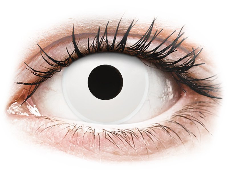 ColourVUE Crazy Lens - WhiteOut - non correttive (2 lenti) - Coloured contact lenses