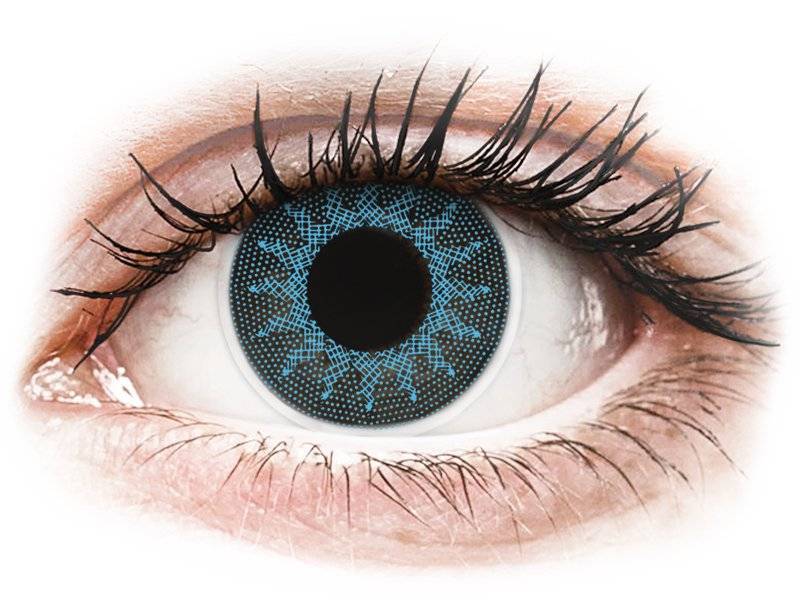 ColourVUE Crazy Lens - Solar Blue - correttive (2 lenti) - Coloured contact lenses