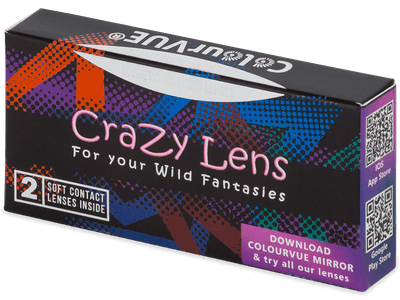 ColourVUE Crazy Lens - White Zombie - correttive (2 lenti) - Coloured contact lenses