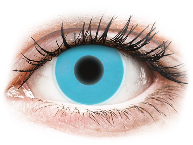 ColourVUE Crazy Glow Blue - non correttive (2 lenti) - Coloured contact lenses