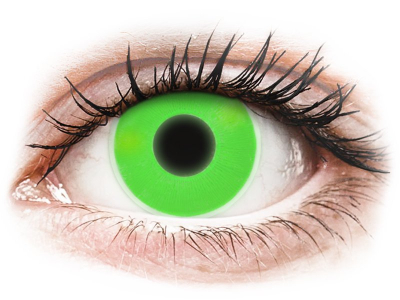 ColourVUE Crazy Glow Green - non correttive (2 lenti) - Coloured contact lenses