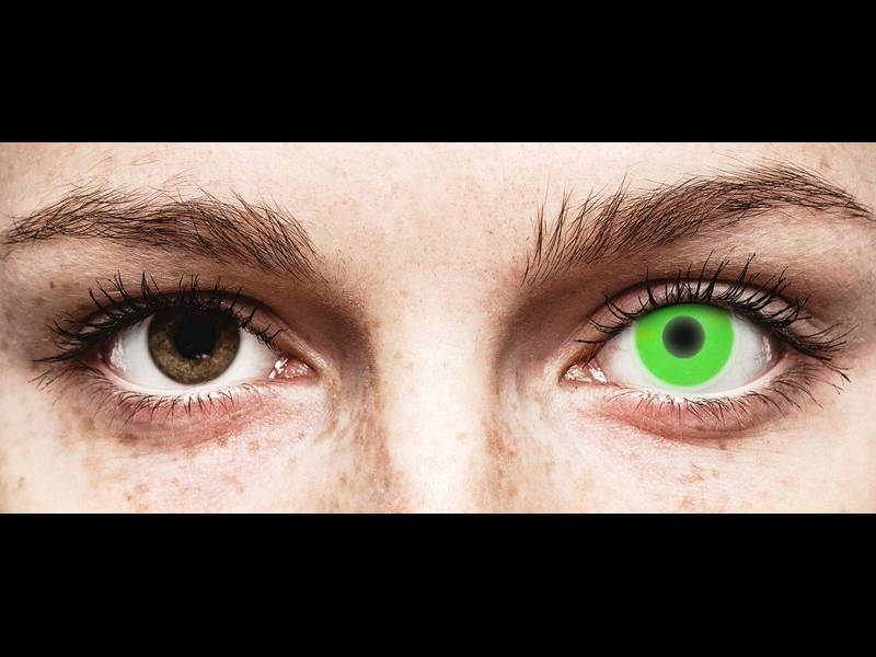 ColourVUE Crazy Glow Green - non correttive (2 lenti)