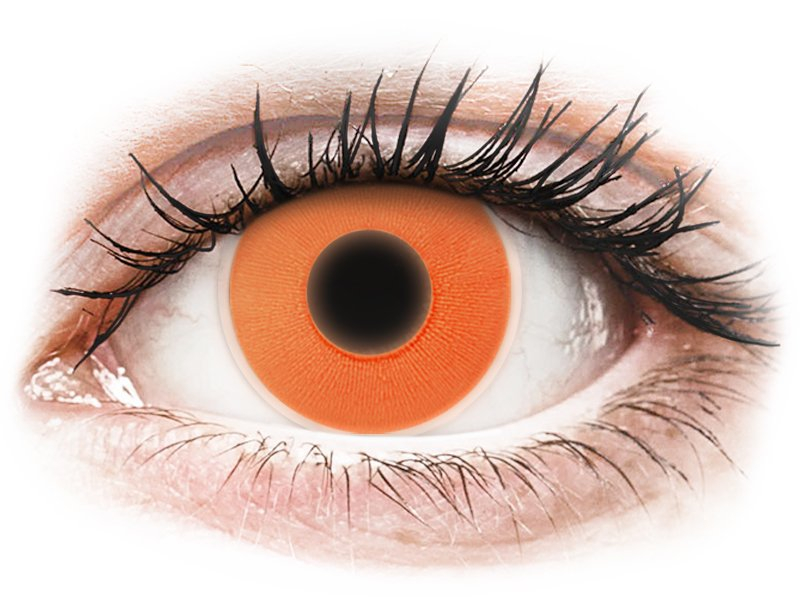 ColourVUE Crazy Glow Orange - non correttive (2 lenti) - Coloured contact lenses