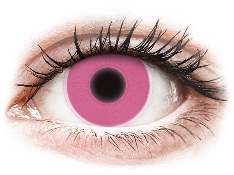 ColourVUE Crazy Glow Pink - non correttive (2 lenti) - Coloured contact lenses