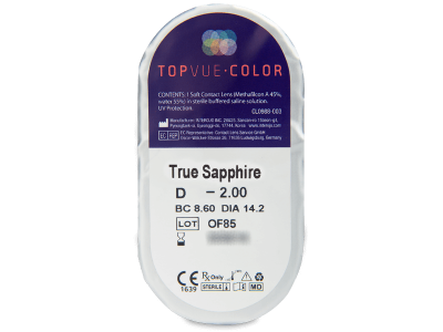 TopVue Color - True Sapphire - correttive (2 lenti) - Blister pack preview
