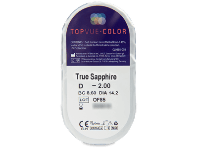 TopVue Color - True Sapphire - correttive (2 lenti) - Blister pack preview