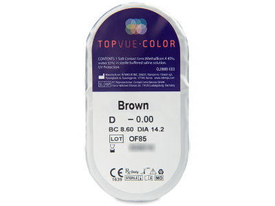 TopVue Color - Brown - non correttive (2 lenti) - Blister pack preview