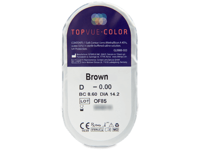 TopVue Color - Brown - non correttive (2 lenti) - Blister pack preview