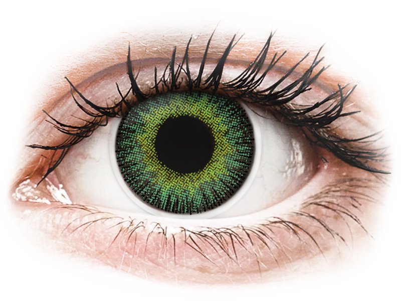 ColourVUE Fusion Green Yellow - non correttive (2 lenti) - Coloured contact lenses
