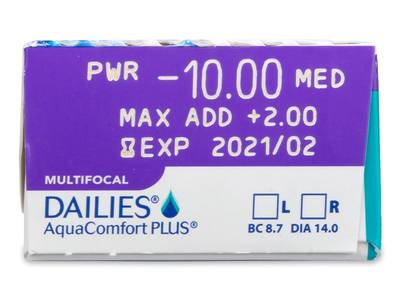 Dailies AquaComfort Plus Multifocal (30 lenti) - Attributes preview