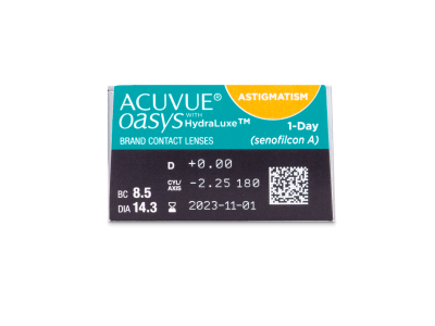 Acuvue Oasys 1-Day with HydraLuxe for Astigmatism (30 lenti) - Attributes preview