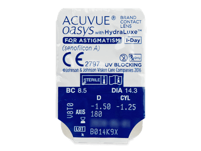 Acuvue Oasys 1-Day with HydraLuxe for Astigmatism (30 lenti) - Blister pack preview