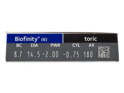 Biofinity Toric (6 lenti) - Attributes preview