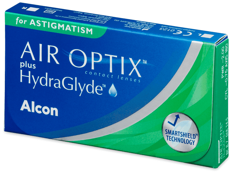 Air Optix plus HydraGlyde for Astigmatism (3 lenti) - Monthly contact lenses