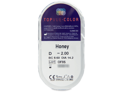 TopVue Color - Honey - correttive (2 lenti) - Blister pack preview