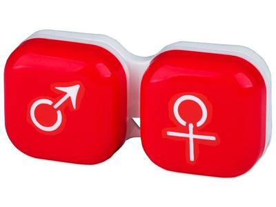 Astuccio porta lenti man&woman - red