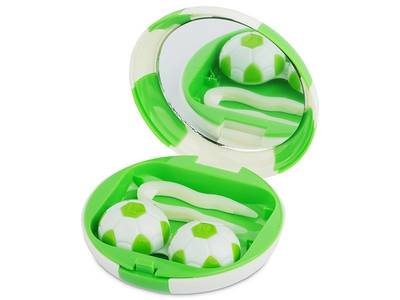 Astuccio con specchietto Football Green