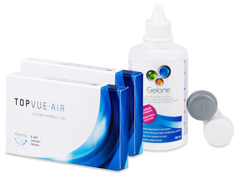 TopVue Air (2x6 lenti) + Gelone 100ml OMAGGIO - Package deal