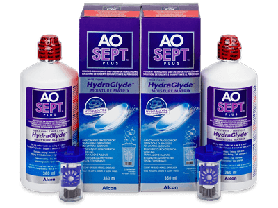 Soluzione AO SEPT PLUS HydraGlyde 2 x 360 ml - Questo prodotto è disponibile anche in questo formato