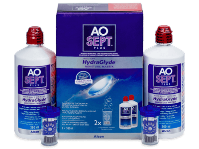 Soluzione AO SEPT PLUS HydraGlyde 2x360 ml