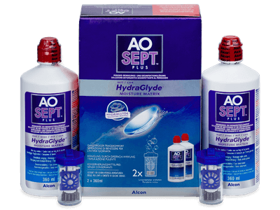 Soluzione AO SEPT PLUS HydraGlyde 2x360 ml 