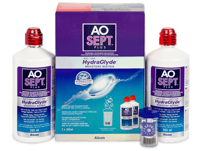 Soluzione AO SEPT PLUS HydraGlyde 2 x 360 ml