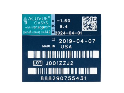 Acuvue Oasys with Transitions (6 lenti) - Attributes preview