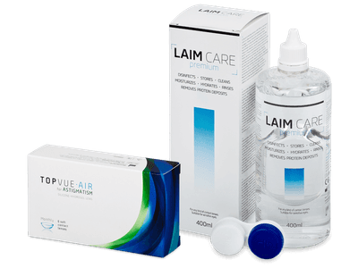 TopVue Air for Astigmatism (6 lenti) + soluzione Laim Care 400 ml