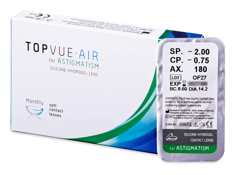 TopVue Air for Astigmatism (1 lente) - Toric contact lenses