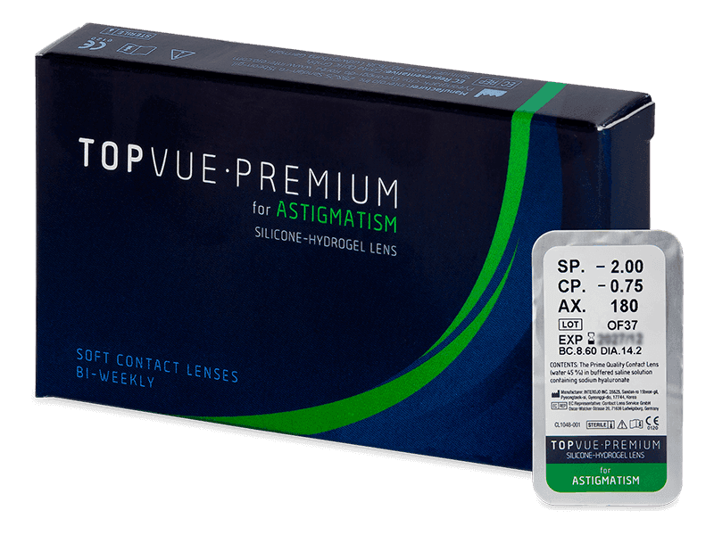TopVue Premium for Astigmatism (1 lente) - Toric contact lenses