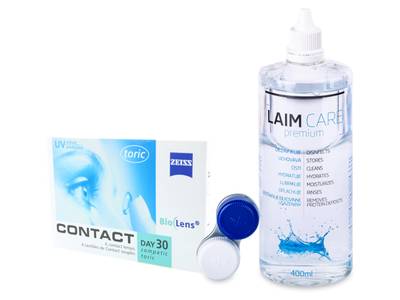 Carl Zeiss Contact Day 30 Compatic Toric (6 lenti) + soluzione Laim Care 400 ml