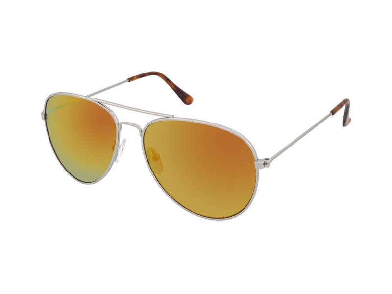 Sunglasses Silver Pilot - Pink/Orange 