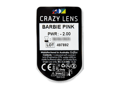 CRAZY LENS - Barbie Pink - giornaliere correttive (2 lenti) - Blister pack preview