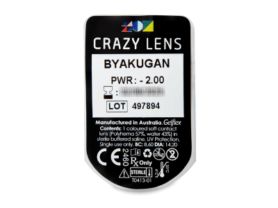 CRAZY LENS - Byakugan - giornaliere correttive (2 lenti) - Blister pack preview