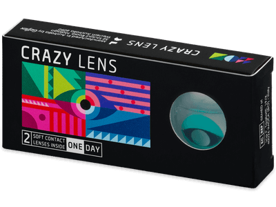 CRAZY LENS - Cat Eye Aqua - giornaliere non correttive (2 lenti)