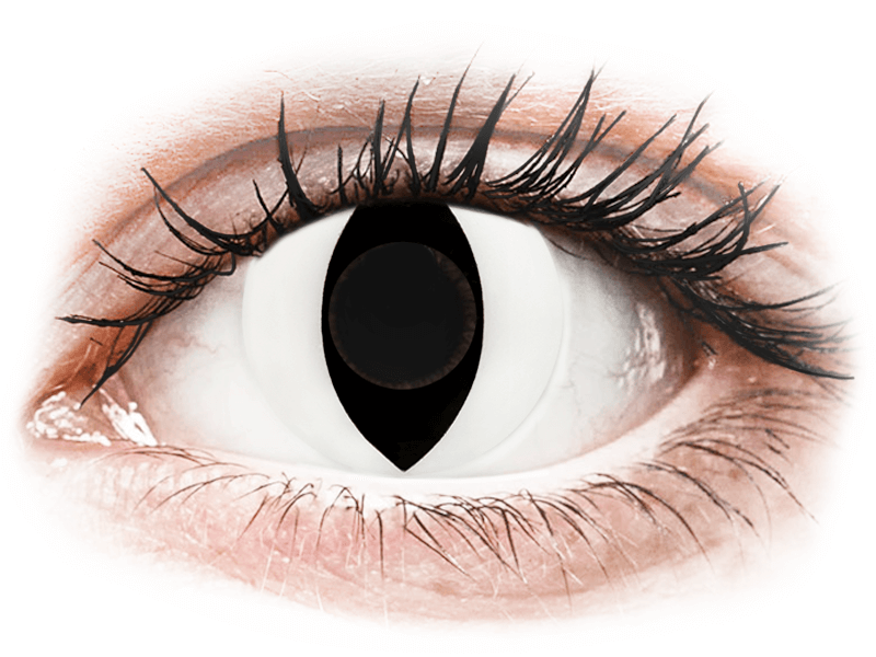 CRAZY LENS - Cat Eye White - giornaliere non correttive (2 lenti) - Coloured contact lenses