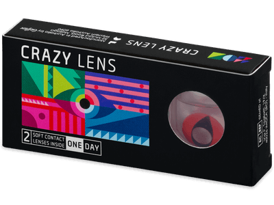 CRAZY LENS - Cat Eye Red - giornaliere non correttive (2 lenti)