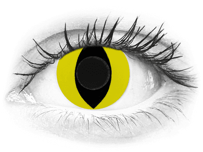 CRAZY LENS - Cat Eye Yellow - giornaliere non correttive (2 lenti)